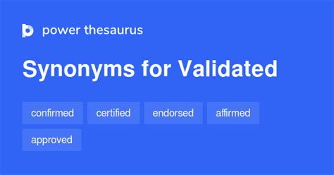 validated thesaurus.
